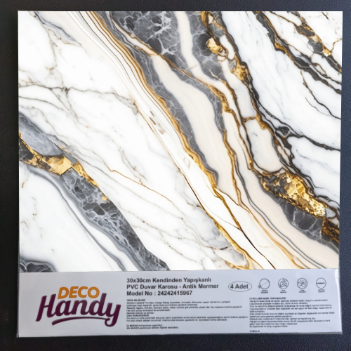 DecoHandy%20Pvc%20Yapışkanlı%20Yer%20Karosu%2030x30cm%204’Lü%20Paket%20-%20Beyaz%20İnci%200,36m2