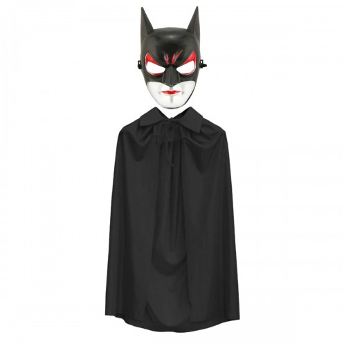 Batman%20Maskesi%20Catwoman%20ve%20Batman%20Pelerini%20Siyah%20Set